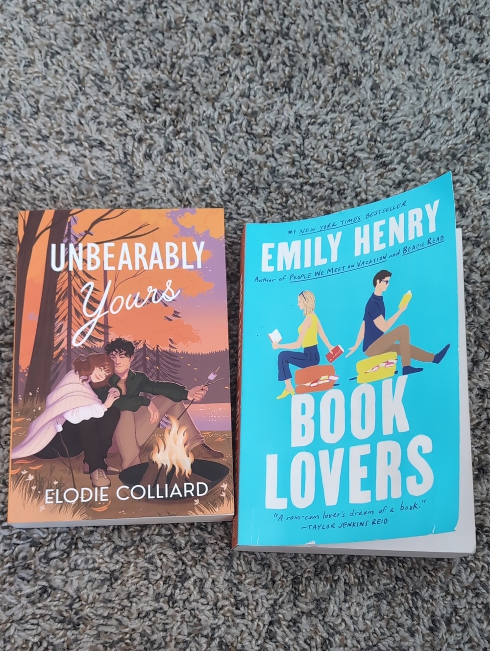 2 Romance Books Unbearably Yours And Book Lovers
